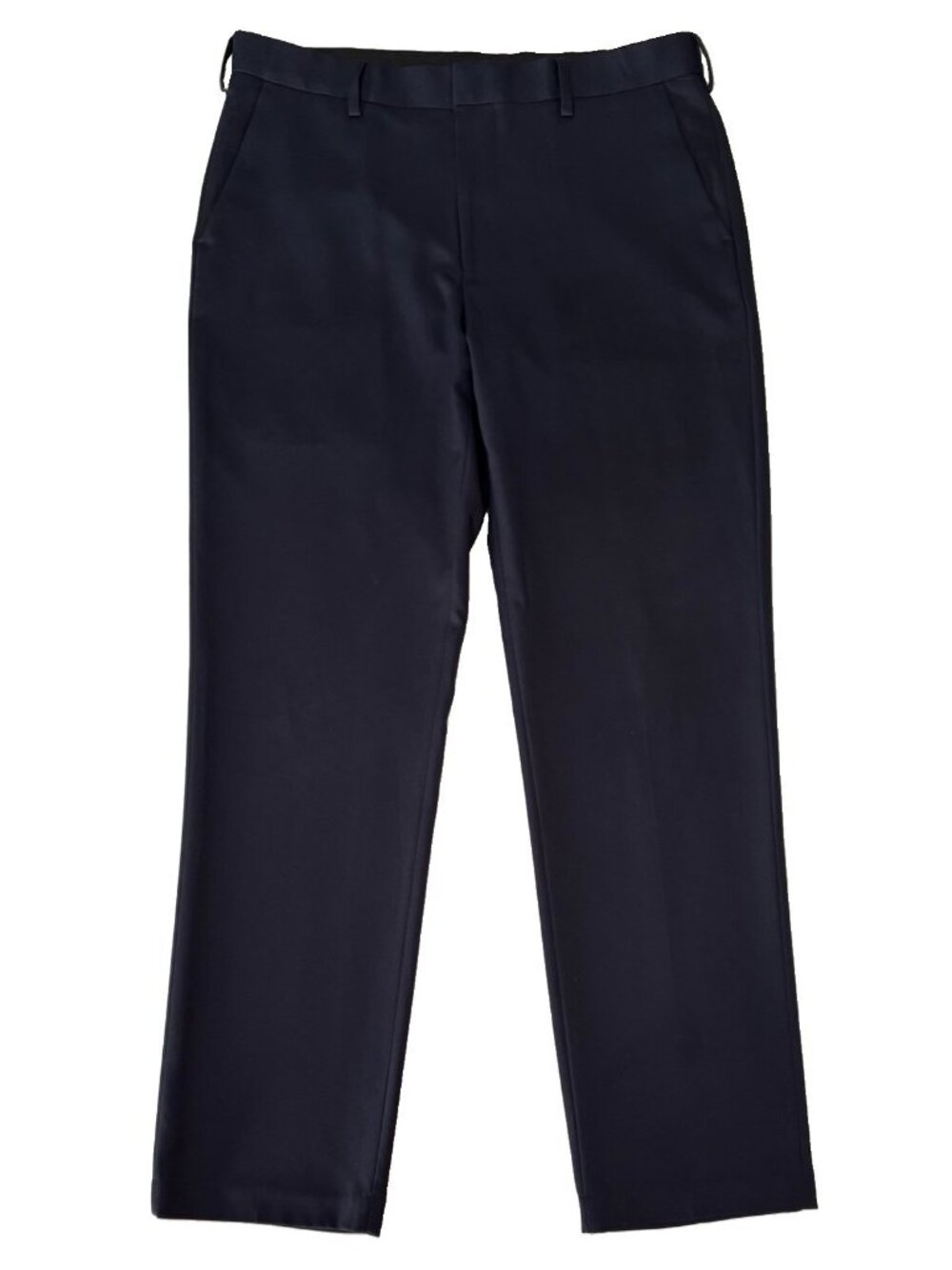 Van Heusen Navy Blue Slim Fit Flat Front Dress Slacks Men’s Size 34x32